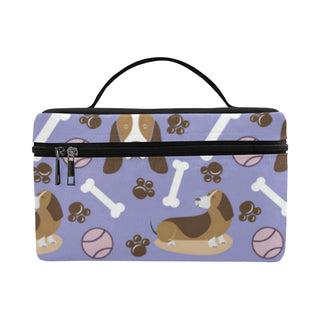 Basset Hound Pattern Cosmetic Bag/Large - TeeAmazing