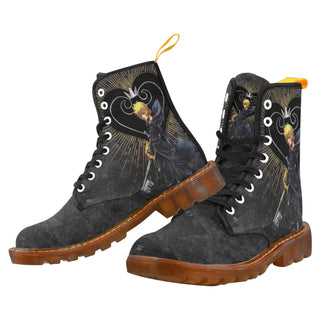 Kingdom Hearts Lover Black Boots For Men - TeeAmazing