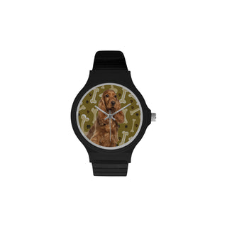 Cocker Spaniel Dog Unisex Round Plastic Watch - TeeAmazing