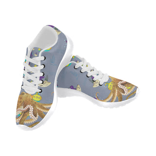 Octopus White Sneakers for Men - TeeAmazing