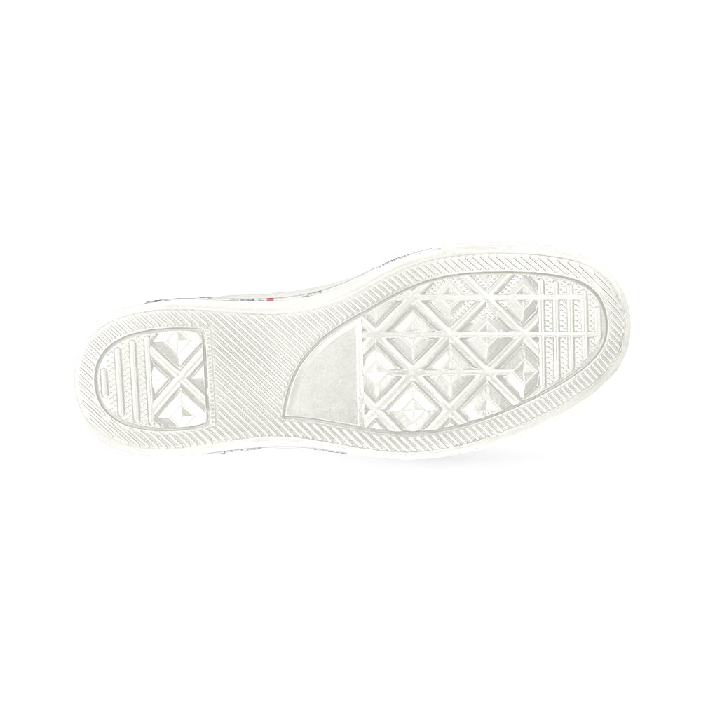 Maltese Pattern White Women's Classic Canvas Shoes - TeeAmazing