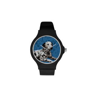 Dalmatian Dog Unisex Round Plastic Watch - TeeAmazing