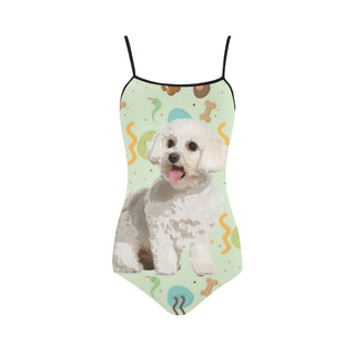 Maltipoo Strap Swimsuit - TeeAmazing