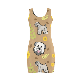 Soft Coated Wheaten Terrier Flower Medea Vest Dress - TeeAmazing