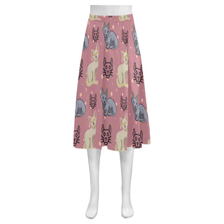 Minskin Mnemosyne Women's Crepe Skirt (Model D16) - TeeAmazing