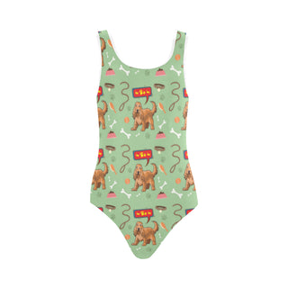 American Cocker Spaniel Pattern Vest One Piece Swimsuit - TeeAmazing