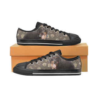 Hovawart Dog Black Low Top Canvas Shoes for Kid - TeeAmazing