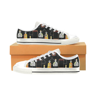 Whisky White Low Top Canvas Shoes for Kid - TeeAmazing