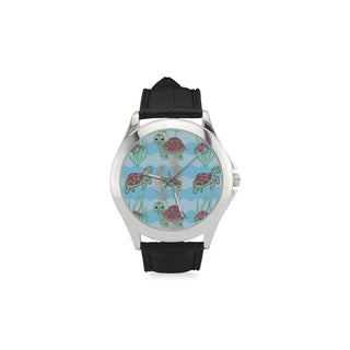 Turtle Women's Classic Leather Strap Watch - TeeAmazing