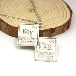 Breaking Bad Chemical Symbol Pendant Necklace TV Series Jewelry Men And Women Link Chain Necklace - TeeAmazing
