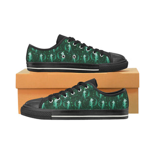 Sailor Neptune Black Men's Classic Canvas Shoes - TeeAmazing