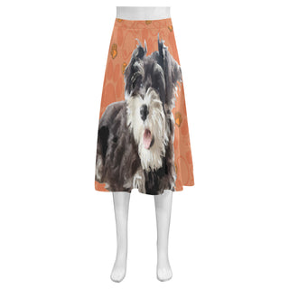 Miniature Schnauzer Mnemosyne Women's Crepe Skirt (Model D16) - TeeAmazing