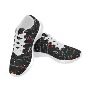 Math White Sneakers for Women - TeeAmazing