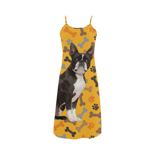 Boston Terrier Alcestis Slip Dress - TeeAmazing