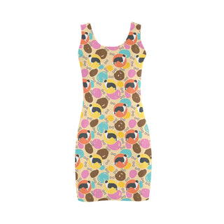 Border Collie Pattern Medea Vest Dress - TeeAmazing