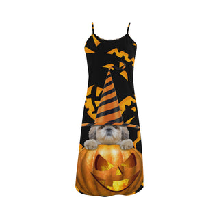 Shih Tzu Halloween Alcestis Slip Dress - TeeAmazing