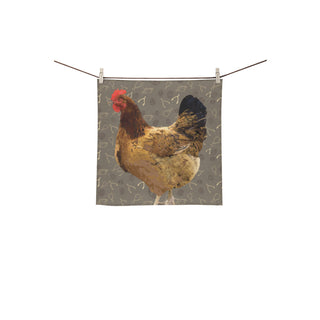 Chicken Footprint Square Towel 13x13 - TeeAmazing