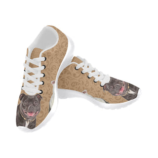 Staffordshire Bull Terrier Lover White Sneakers Size 13-15 for Men - TeeAmazing