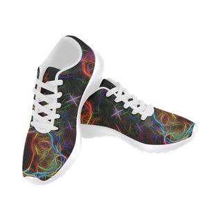 Beagle Glow Design 1 White Sneakers for Men - TeeAmazing