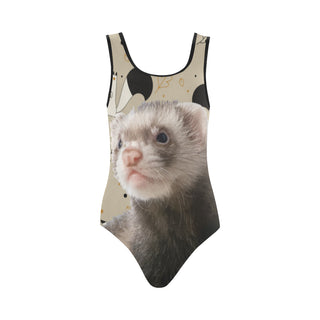 Ferret Vest One Piece Swimsuit - TeeAmazing