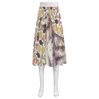 English Setter Mnemosyne Women's Crepe Skirt (Model D16) - TeeAmazing