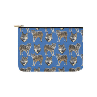 Wolf Pattern Carry-All Pouch 9.5x6 - TeeAmazing