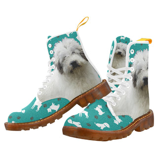 Mioritic Shepherd Dog White Boots For Women - TeeAmazing