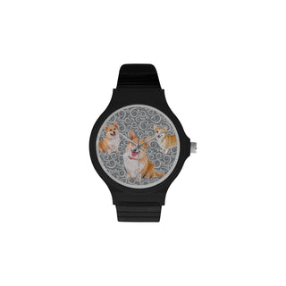 Corgi Lover Unisex Round Plastic Watch - TeeAmazing