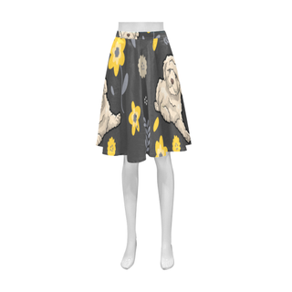 Goldendoodle Flower Athena Women's Short Skirt - TeeAmazing