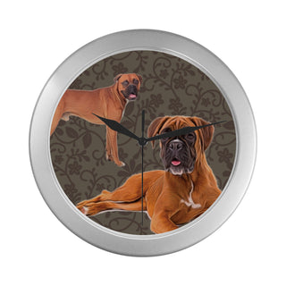 Boxer Lover Silver Color Wall Clock - TeeAmazing