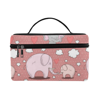 Elephant Pattern Cosmetic Bag/Large - TeeAmazing
