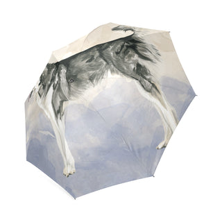 Alaskan Malamute Water Colour Foldable Umbrella - TeeAmazing