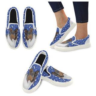 Collie Dog White Women's Slip-on Canvas Shoes - TeeAmazing