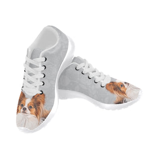 Papillon Lover White Sneakers for Men - TeeAmazing
