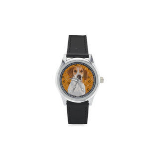 Coonhound Kid's Stainless Steel Leather Strap Watch - TeeAmazing
