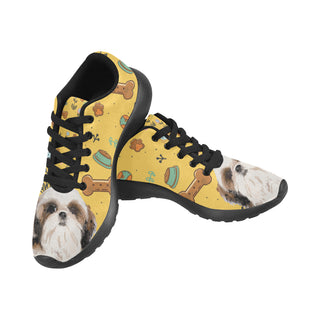 Shih Tzu Dog Black Sneakers Size 13-15 for Men - TeeAmazing
