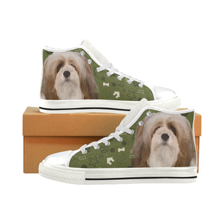 Lhasa Apso Dog White Men’s Classic High Top Canvas Shoes - TeeAmazing