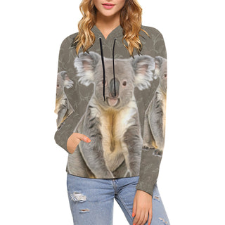 Koala All Over Print Hoodie for Women - TeeAmazing