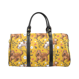 English Cocker Spaniel Flower New Waterproof Travel Bag/Small - TeeAmazing
