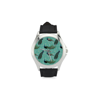 Peacock Women's Classic Leather Strap Watch - TeeAmazing