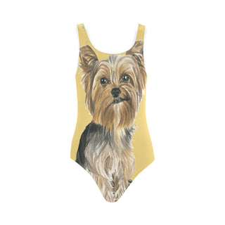 Yorkshire Terrier Water Colour No.1 Vest One Piece Swimsuit - TeeAmazing