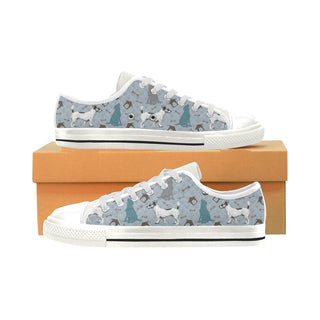 Mongrel White Low Top Canvas Shoes for Kid - TeeAmazing