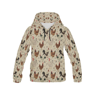 Chicken All Over Print Hoodie for Men - TeeAmazing