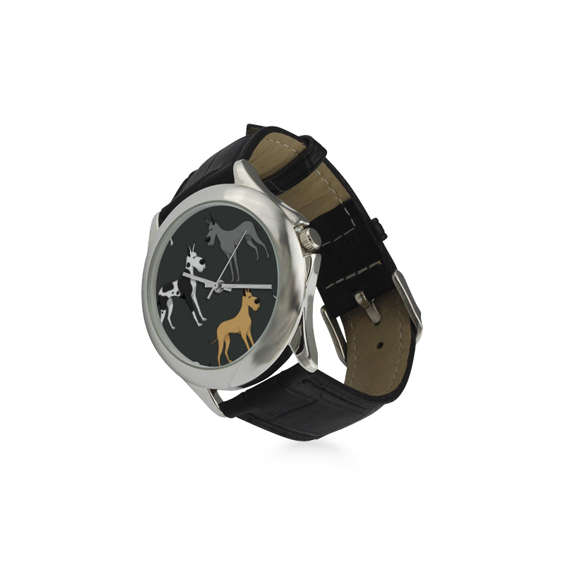 Great Dane Women's Classic Leather Strap Watch - TeeAmazing