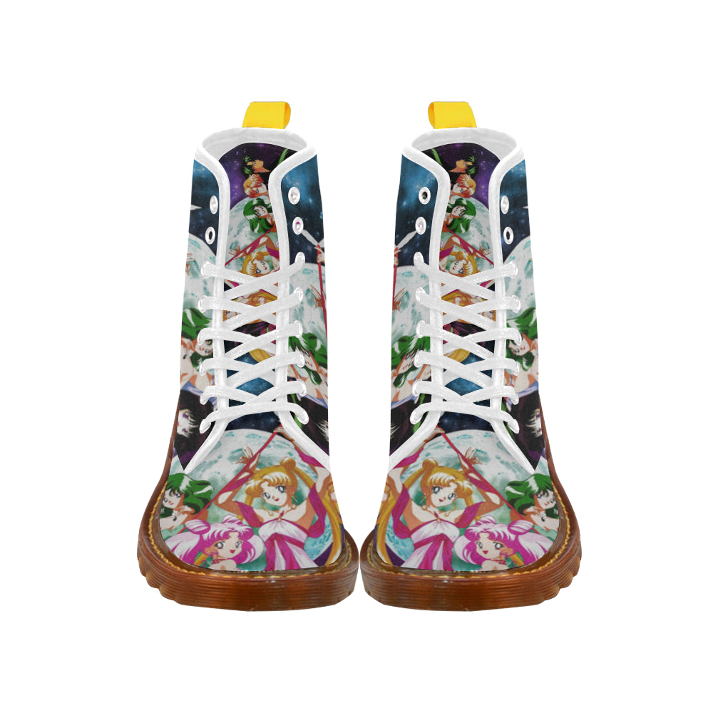 Sailor Scouts White Boots For Men - TeeAmazing