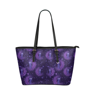 Luna Pattern Leather Tote Bag/Small - TeeAmazing