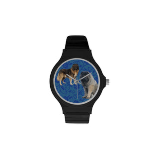 Caucasian Shepherd Dog Unisex Round Plastic Watch - TeeAmazing