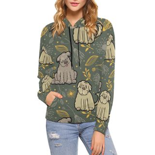 Briard Flower All Over Print Hoodie for Women (USA Size) (Model H13) - TeeAmazing