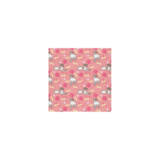 Brittany Spaniel Pattern Square Towel 13x13 - TeeAmazing