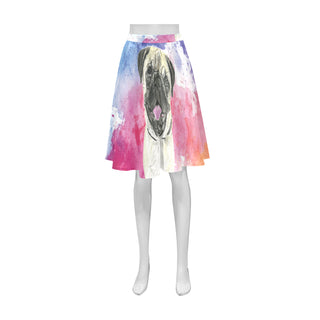 Pug Water Colour No.1 Athena Women's Short Skirt - TeeAmazing